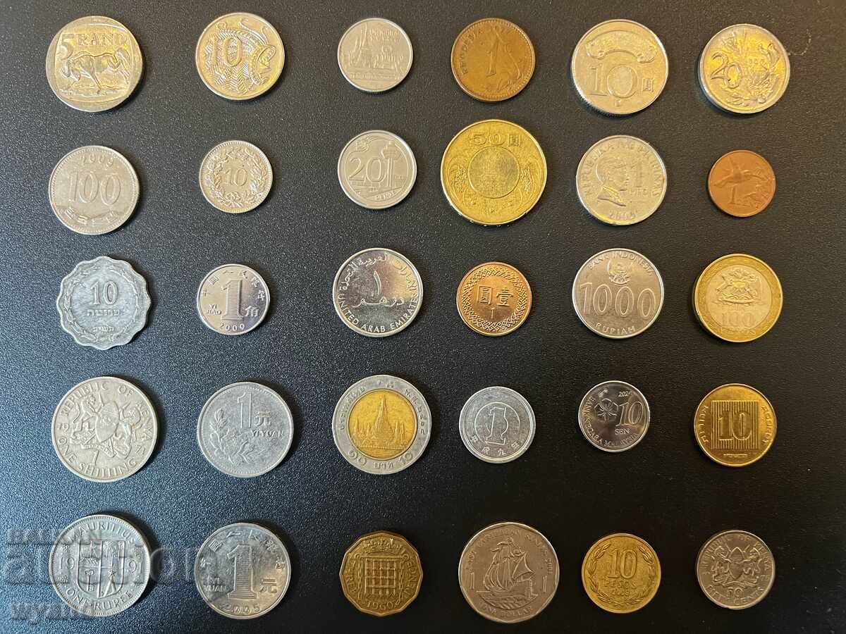 Λοτ εξωτικών νομισμάτων (30 τμχ)