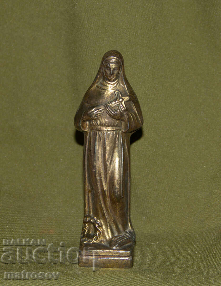 Метална декоративна фигура св Рита от Кашия с цена 140.00 лв. | € 71.58