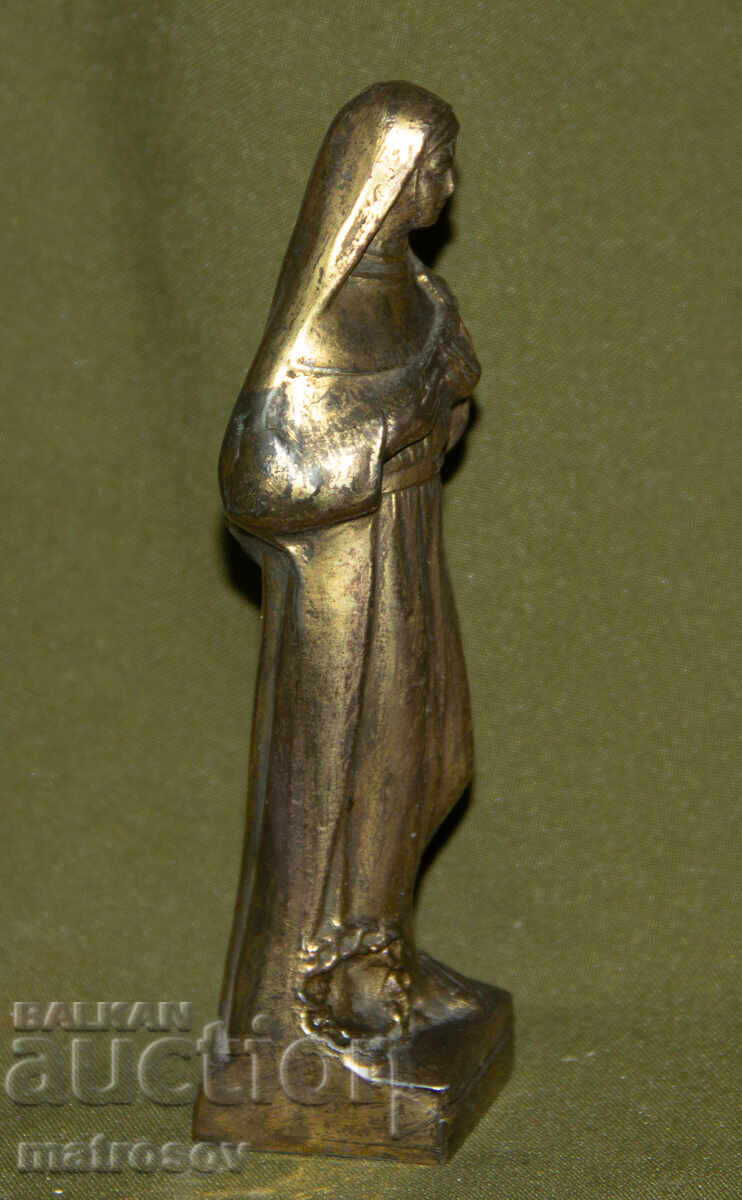 Метална декоративна фигура св Рита от Кашия - 6