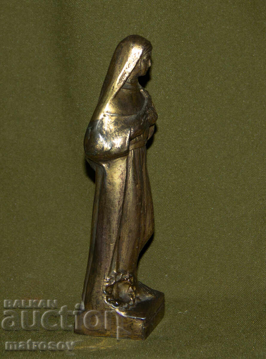 Метална декоративна фигура св Рита от Кашия - 7
