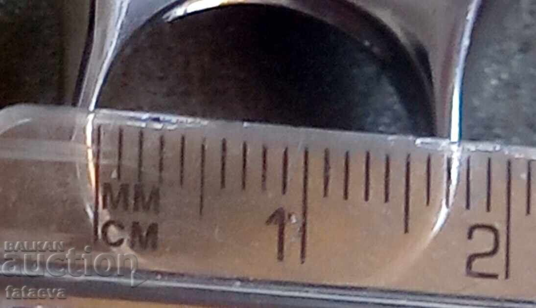 Inel masiv din argint cu email - 6