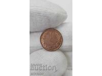 Κορυφαία ποιότητα σε χάλκινο βουλγαρικό νόμισμα 1 λεπτού 1912