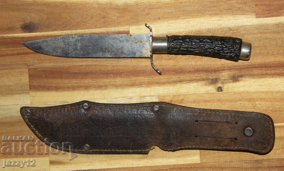 Στιβαρό κυνηγετικό μαχαίρι με δερμάτινη θήκη - 5 Στιβαρό κυνηγετικό μαχαίρι με δερμάτινη θήκη - 5