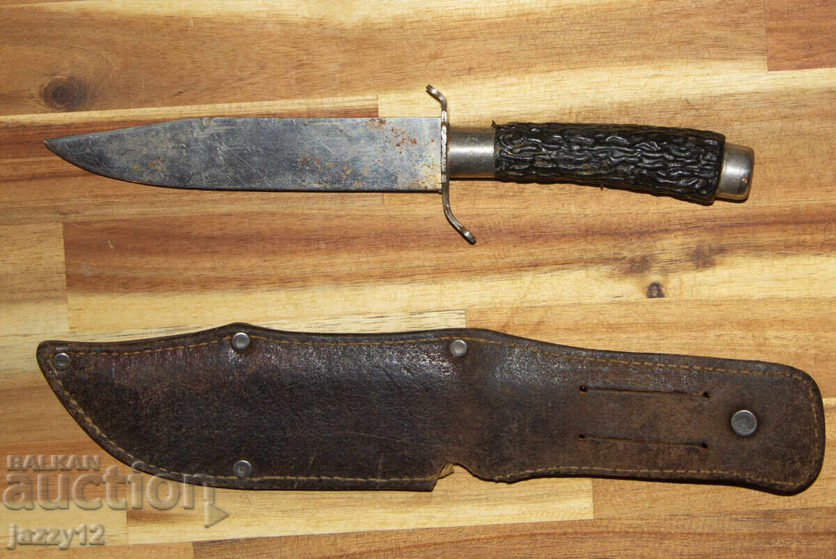 Στιβαρό κυνηγετικό μαχαίρι με δερμάτινη θήκη - 6 Στιβαρό κυνηγετικό μαχαίρι με δερμάτινη θήκη - 6