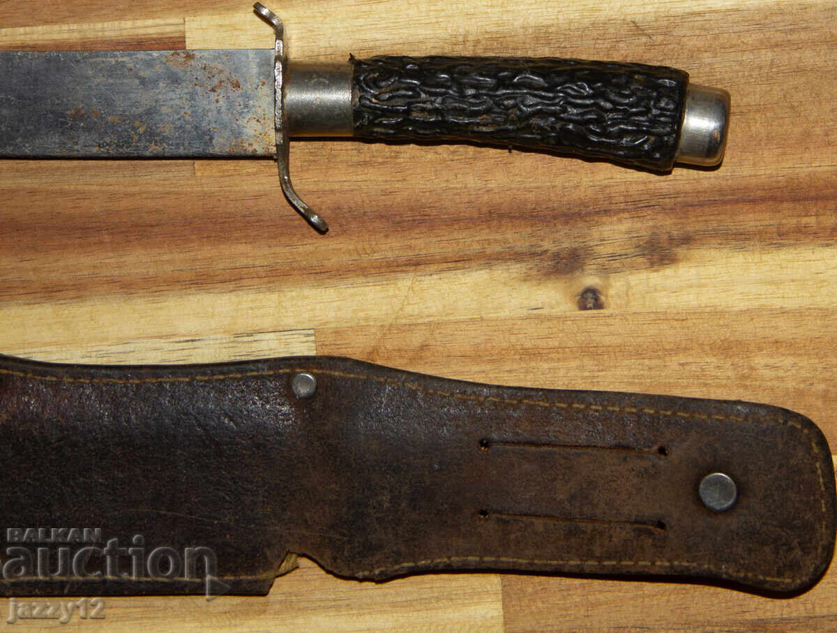 Στιβαρό κυνηγετικό μαχαίρι με δερμάτινη θήκη - 7 Στιβαρό κυνηγετικό μαχαίρι με δερμάτινη θήκη - 7