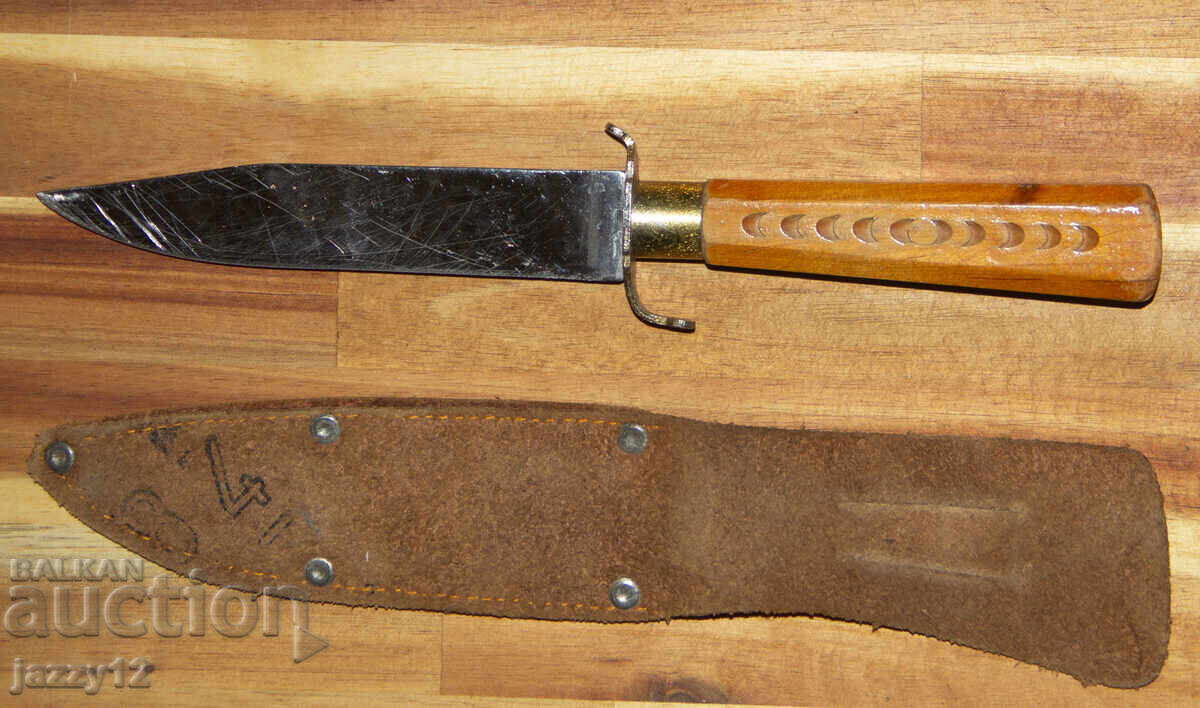 Μαχαίρι κυνηγιού με ξύλινη λαβή - 5