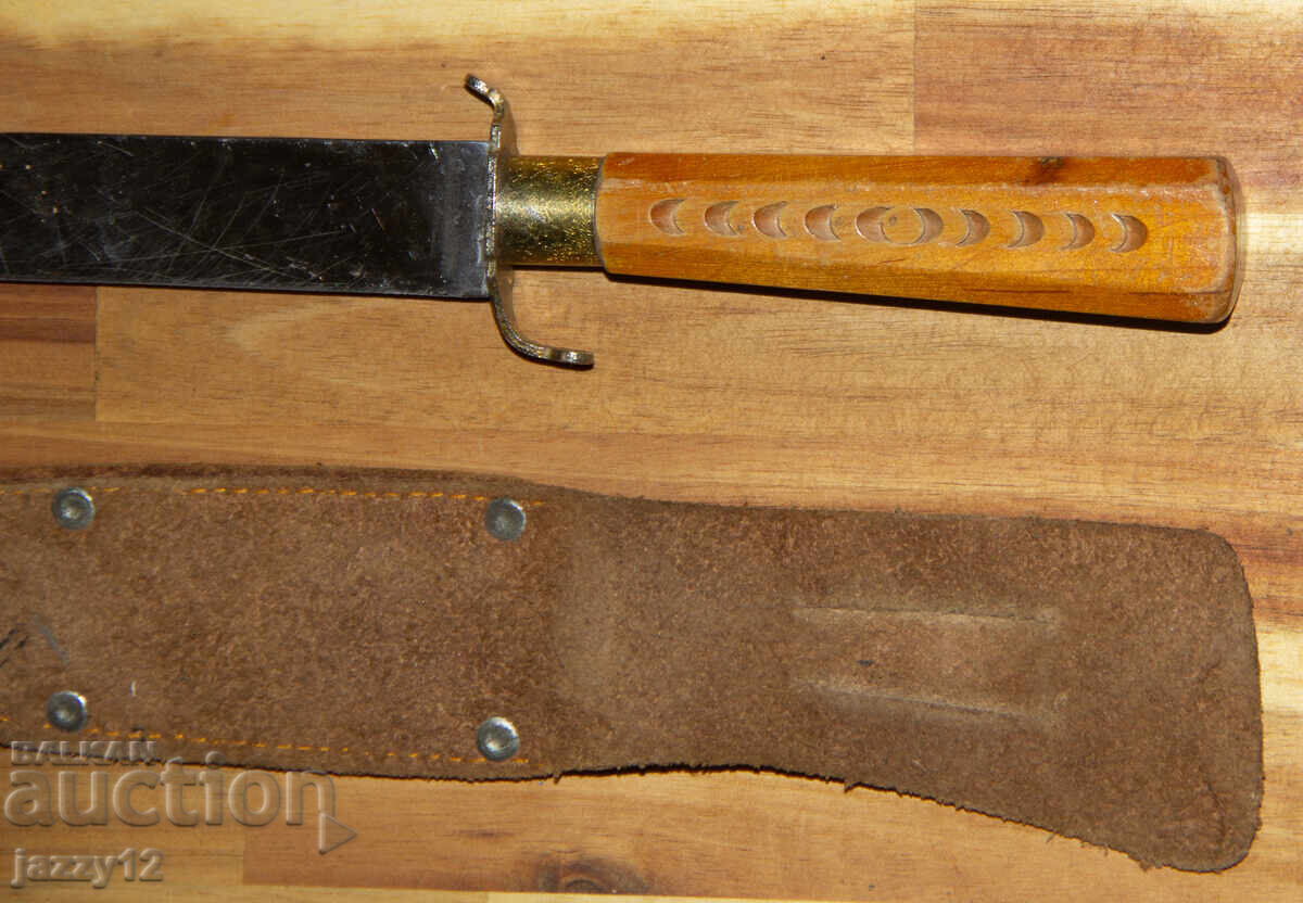 Μαχαίρι κυνηγιού με ξύλινη λαβή - 7