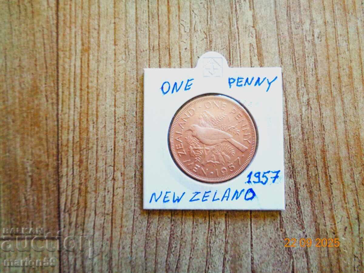 1 Penny Coin - 1957 - New Zealand 1 Penny Coin - 1957 - New Zealand