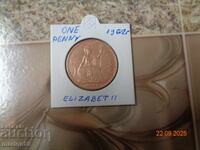 1 Penny Coin - 1962 - Great Britain