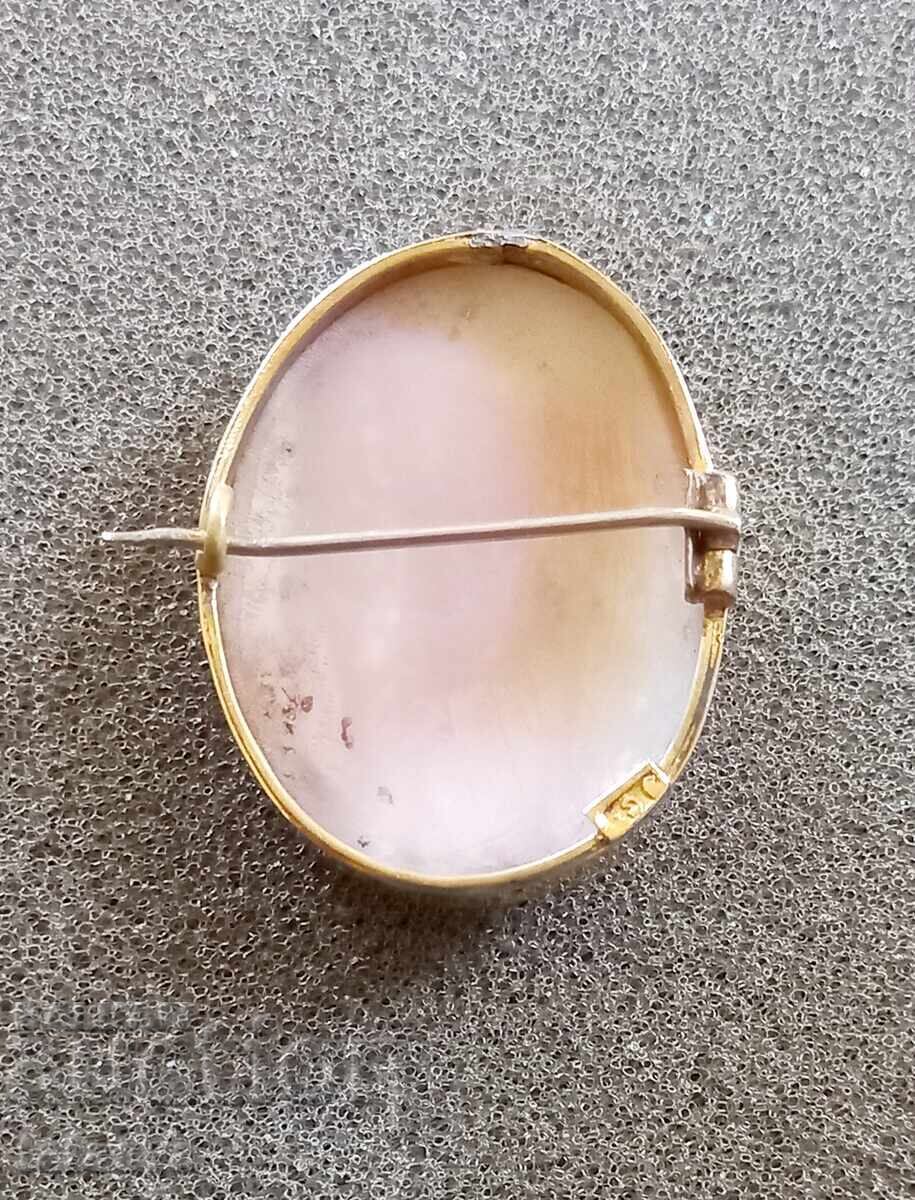 Χαραγμένο λίθος, Παλαιό Μπρόσκα, 9 καράτια - 5