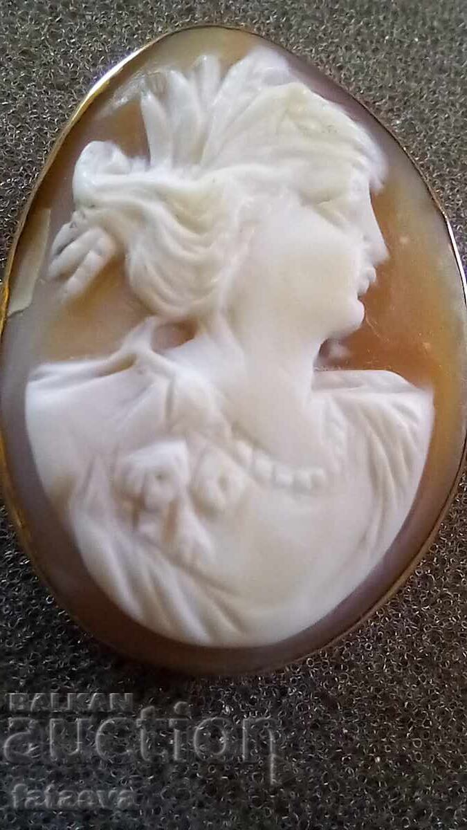 Χαραγμένο λίθος, Παλαιό Μπρόσκα, 9 καράτια - 6