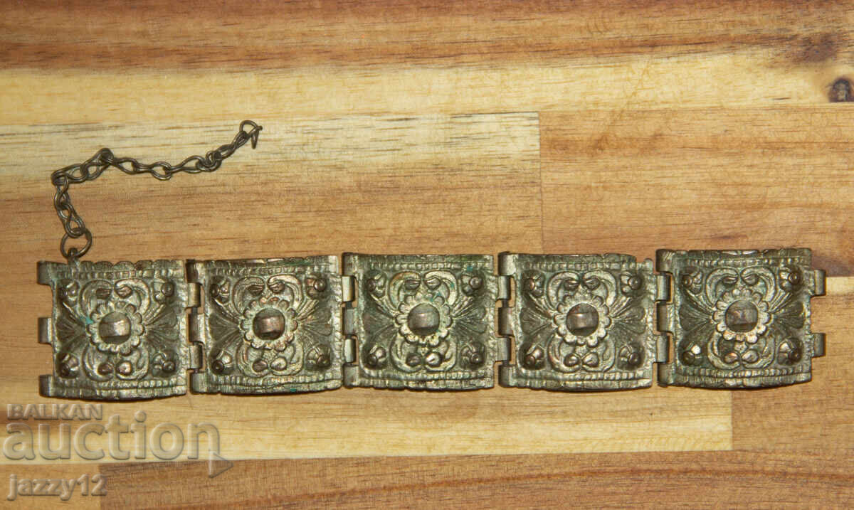 Old traditional silver bracelet