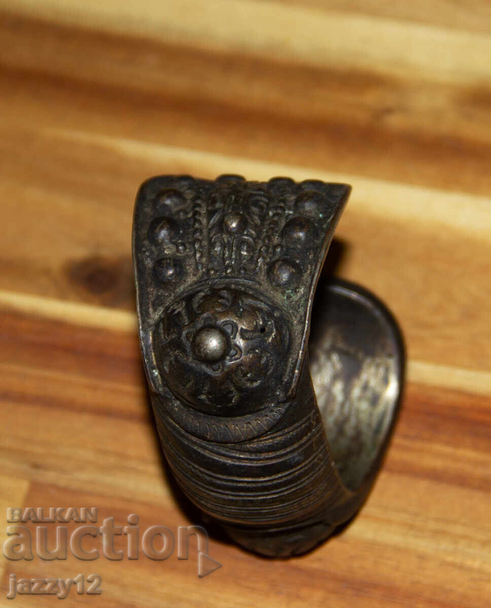 Παλιά μπρούτζινη βραχιόλι σφεντόνα - 7