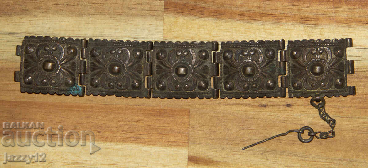 Old traditional silver bracelet