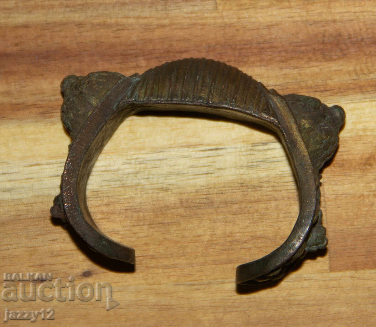 Old bronze slingshot bracelet