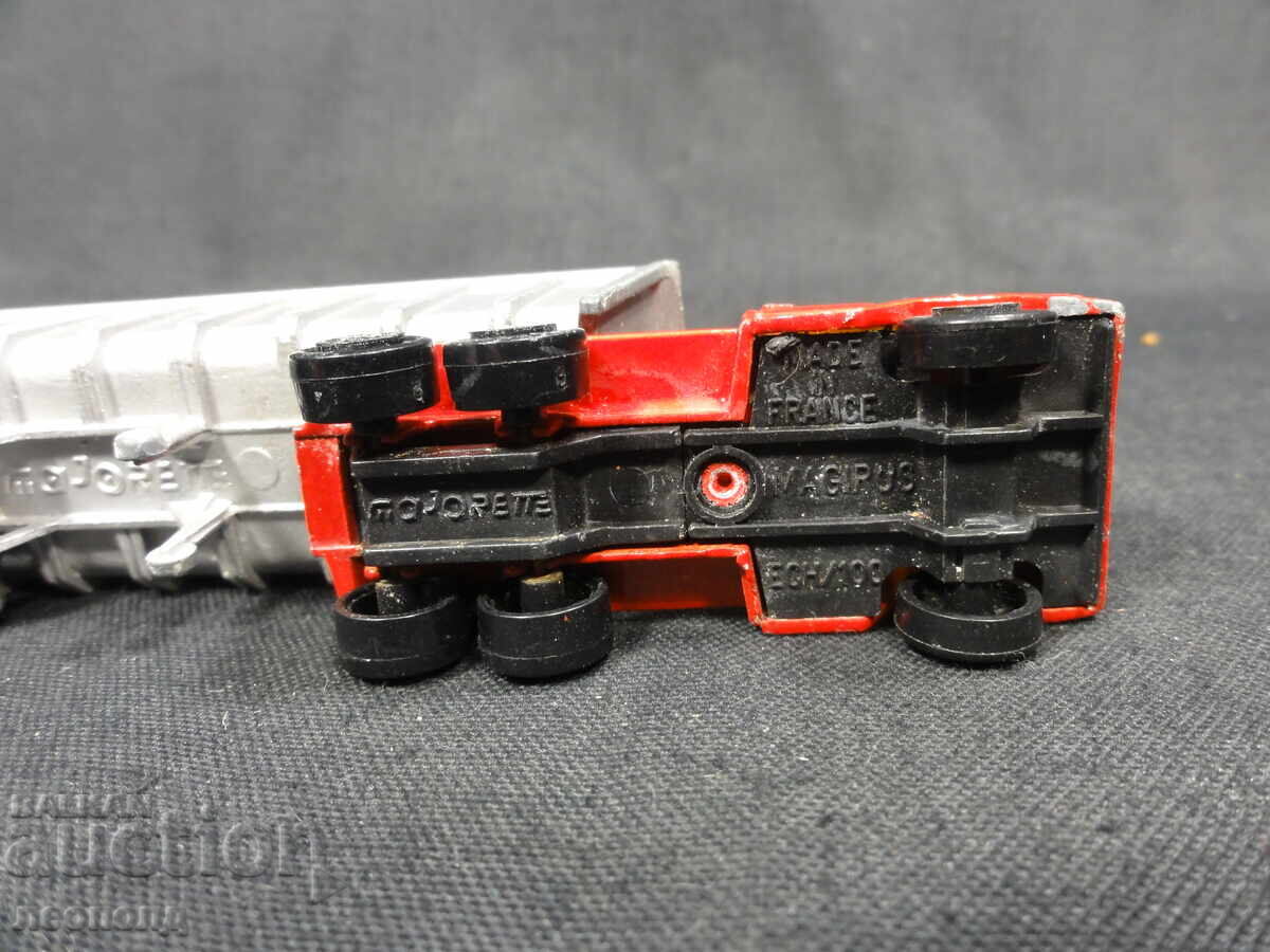 OLD RETRO METAL TOY TRUCK MAJORETTE FRANCE MAGIRUS - 6