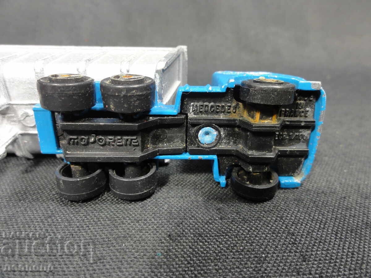 OLD RETRO METAL TOY TRUCK MAJORETTE FRANCE MERCEDES - 6