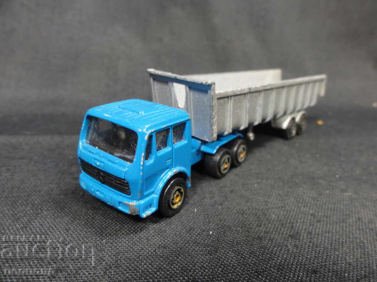 OLD RETRO METAL TOY TRUCK MAJORETTE FRANCE MERCEDES