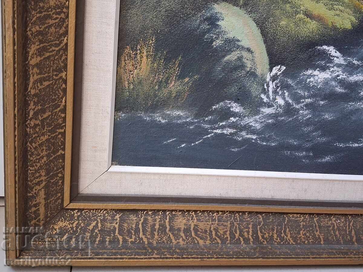 Δημοπρασία Πίνακας ζωγραφικής γκαλερί τοπίο σε καμβά λάδι 100/70 εκ