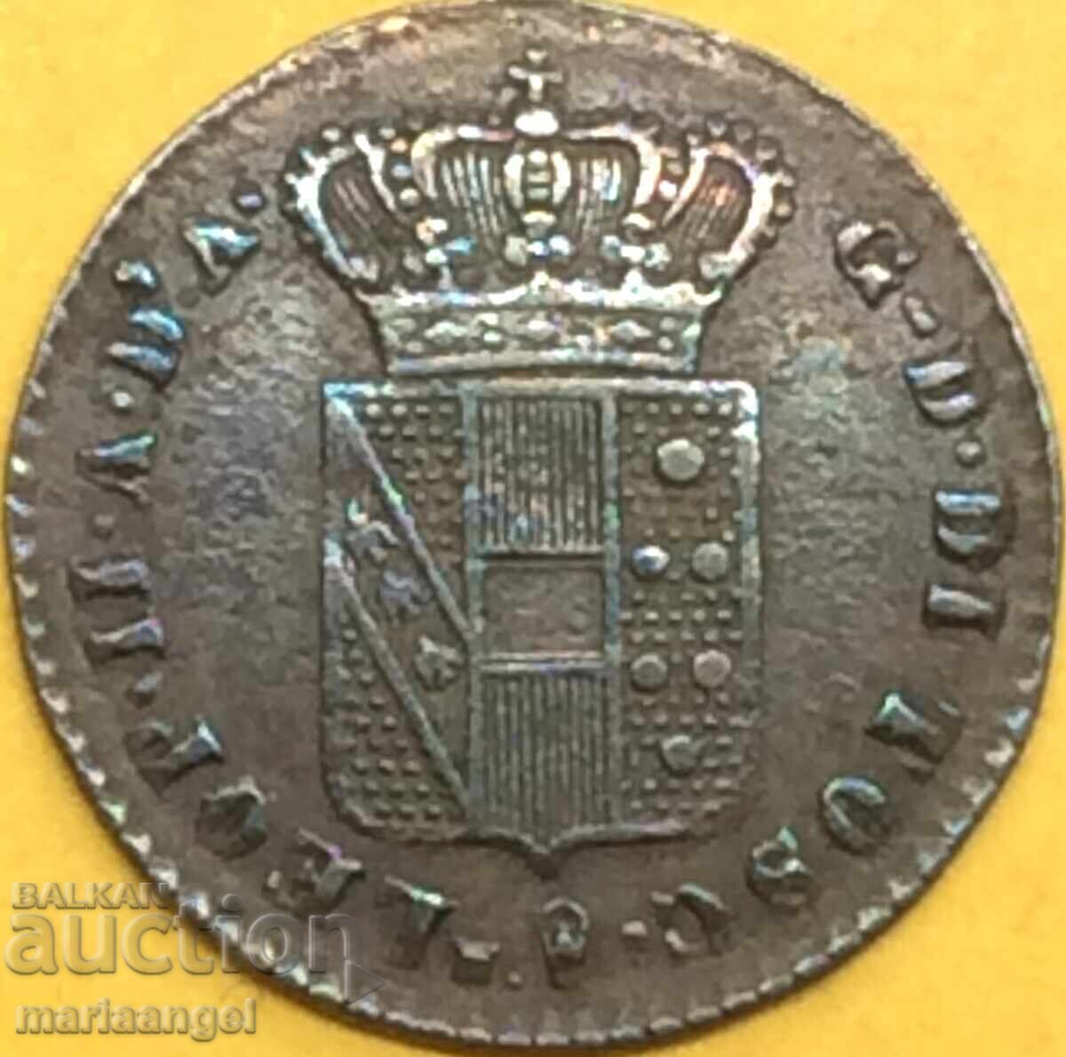 Delivery of Quattino 1843 Tuscany Italy Leopold II - rare