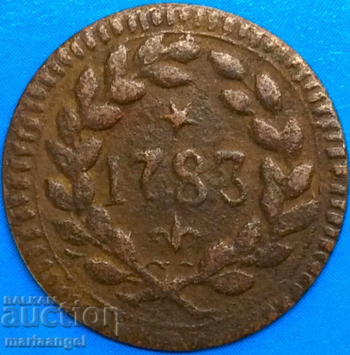 Modena soldo 1783 Italy Ercole d,Este 1765-1802 copper - 7 Modena soldo 1783 Italy Ercole d,Este 1765-1802 copper - 7