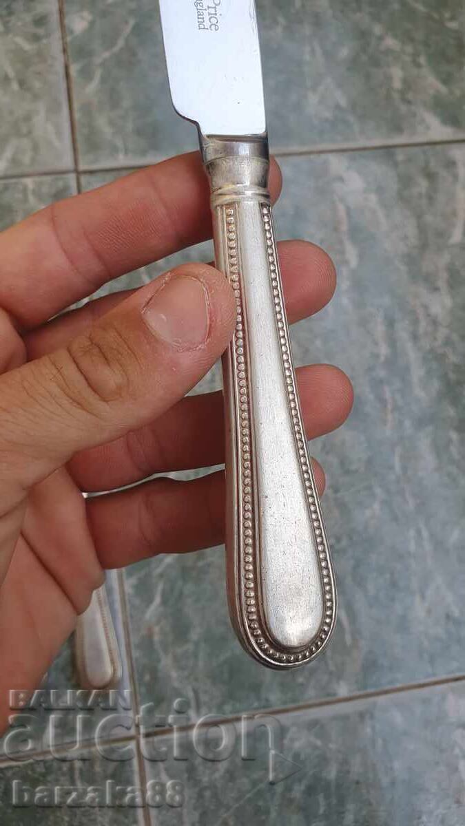 Доставка на Нож Ножове с посребрени дръжки England 6 броя