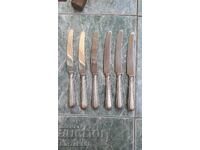 Knife Knives with silver-plated handles England 6 pieces