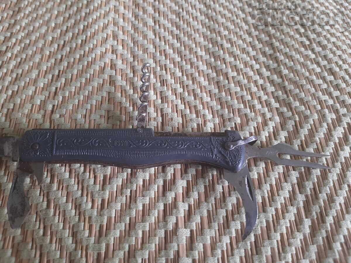 Auction Old Russian Multifunctional Pocket Knife USSR Auction Old Russian Multifunctional Pocket Knife USSR
