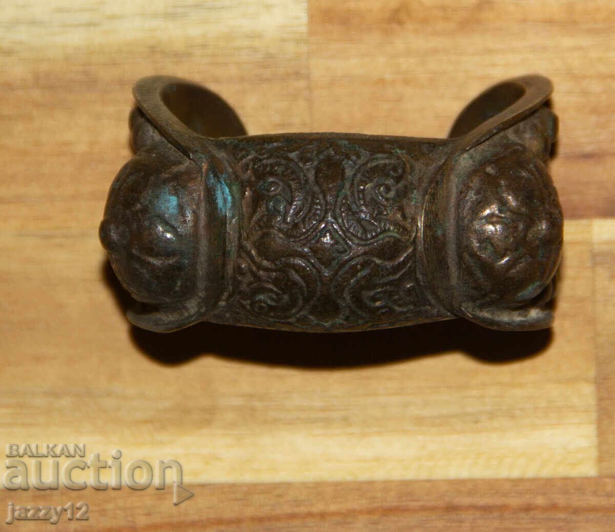 Old bronze bracelet slingshot with cross with price 220.00 BGN | € 112.48