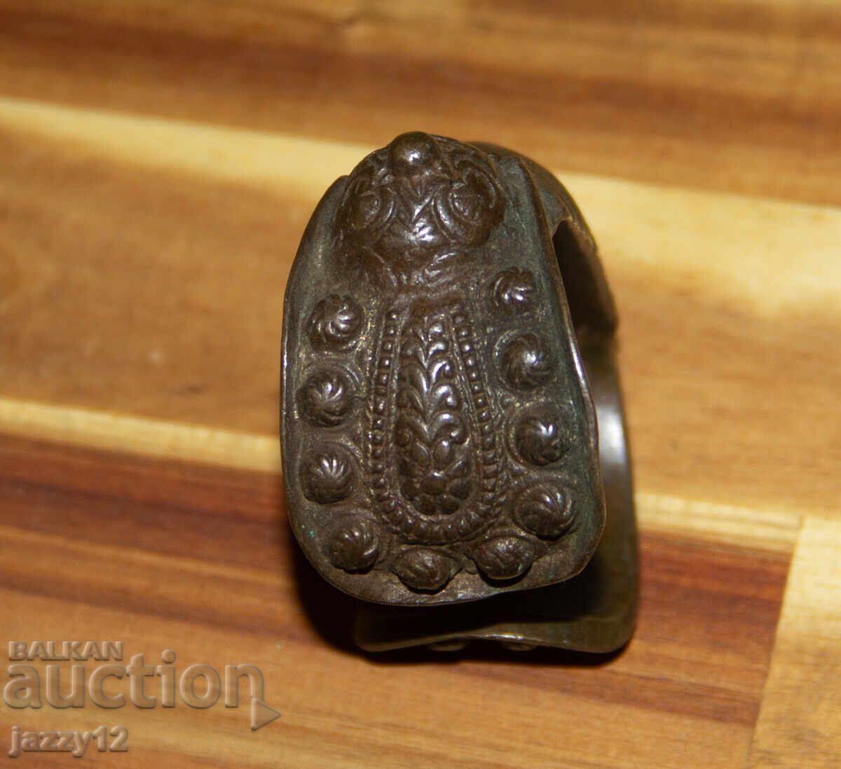 Old bronze slingshot bracelet - 6