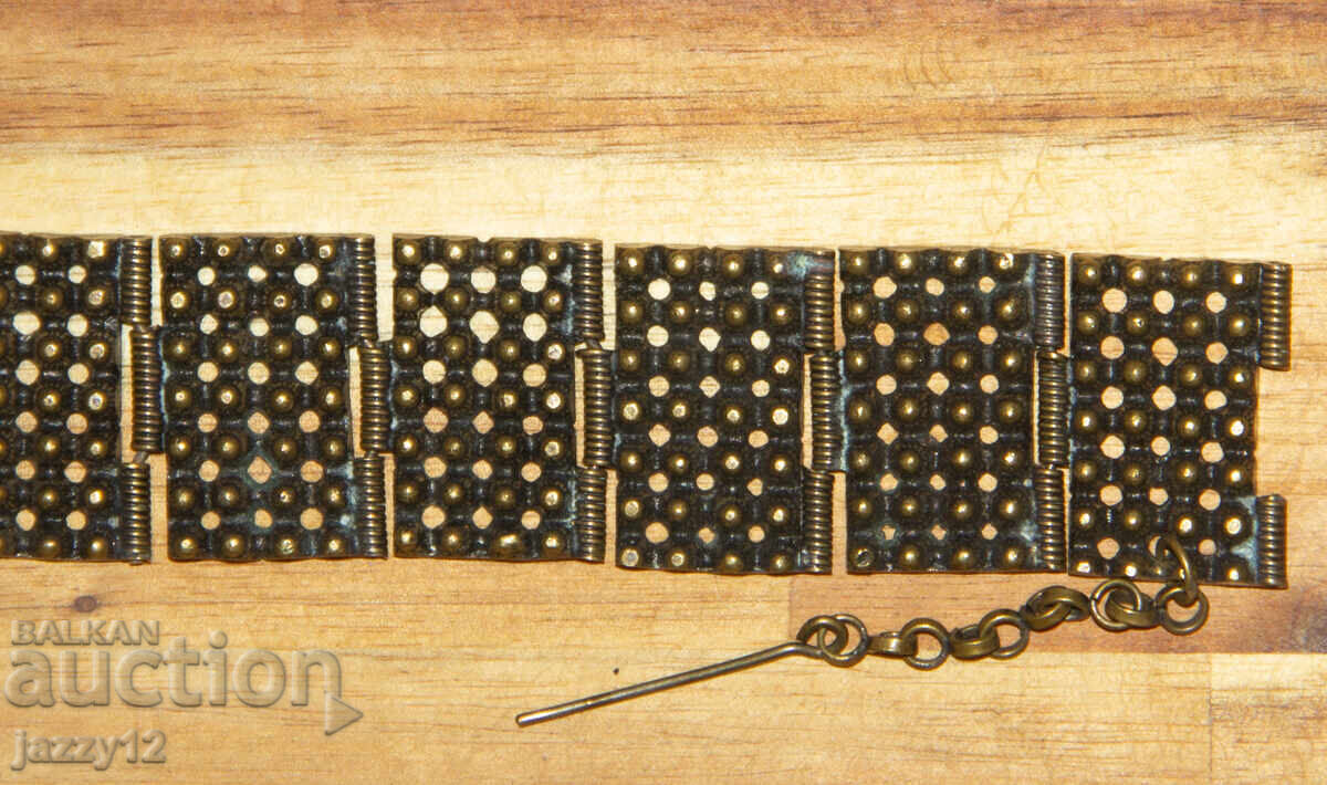 Old traditional bronze bracelet - 5