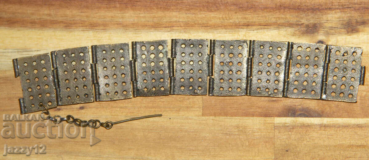 Old traditional bronze bracelet - 6