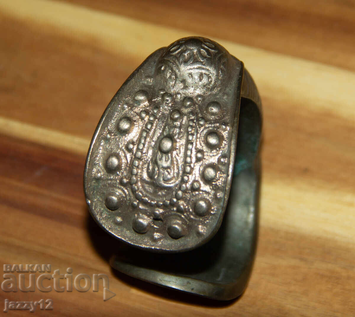 Δημοπρασία Παλιό ασημένιο βραχιόλι σφενδόνα