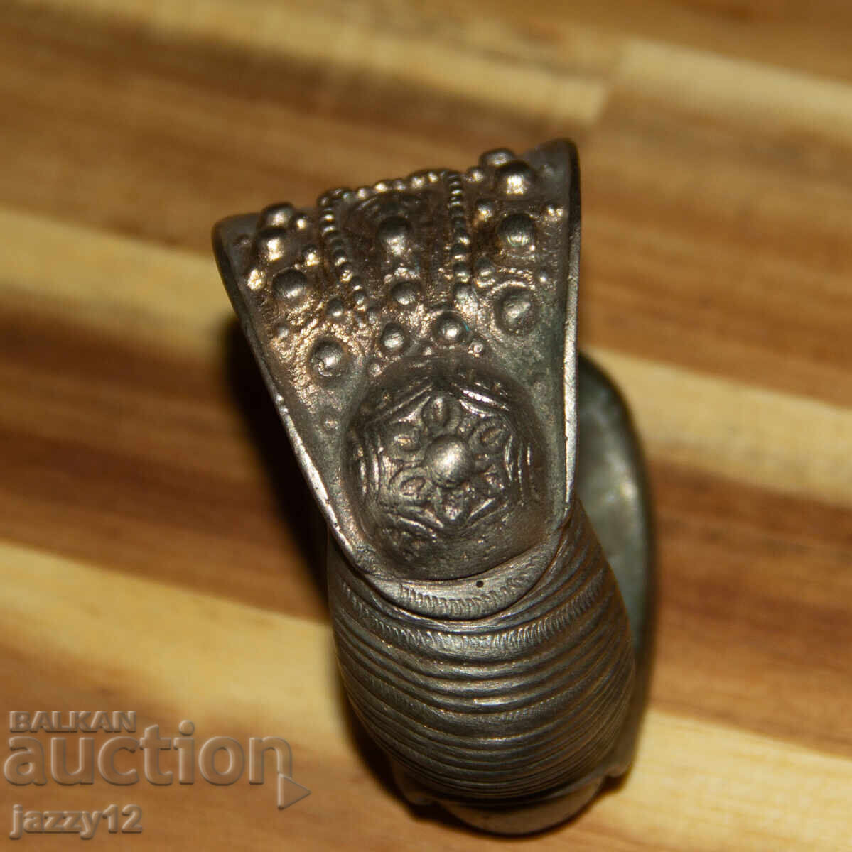 Παλιό ασημένιο βραχιόλι σφενδόνα - 6