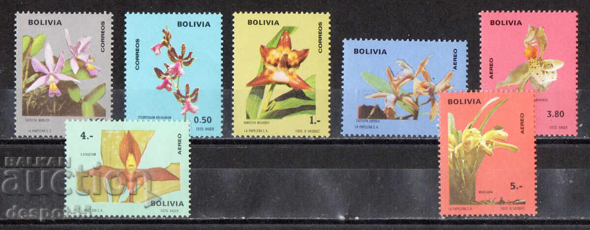 1974. Боливия. Орхидеи.