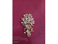 Αντίκα καρφίτσα με μαργαριτάρια