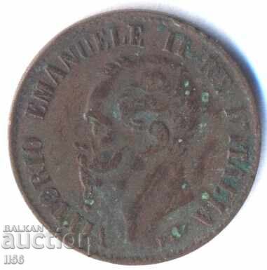 Italy - 1 centesimo 1867 - letter M (Milan) with price 7.00 BGN | € 3.58