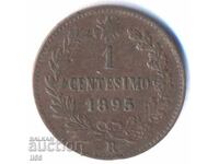 Italia - 1 centesimo 1895 - litera R (Roma)