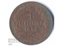Italia - 1 centesimo 1895 - litera R (Roma)