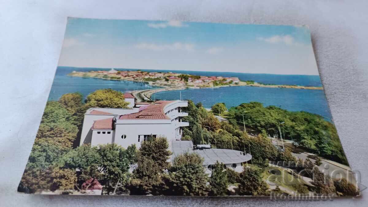 Пощенска картичка Несебър Общ изглед 1961 Пощенска картичка Несебър Общ изглед 1961