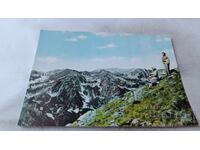 Carte poștală Rila Vârfurile Golyam și Malak Skakavets 1963
