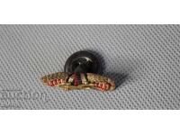 Bandă militară PSV cu insignă cu buton și săbii