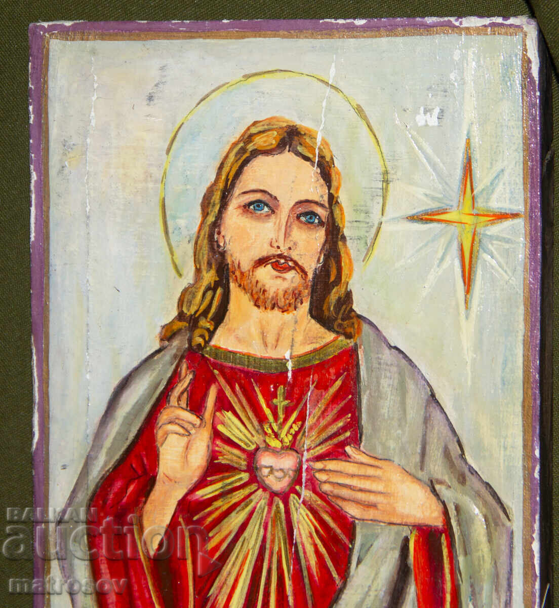 Παράδοση Ιησούς Χριστός, χειροποίητη εικόνα, τέμπερα Παράδοση Ιησούς Χριστός, χειροποίητη εικόνα, τέμπερα