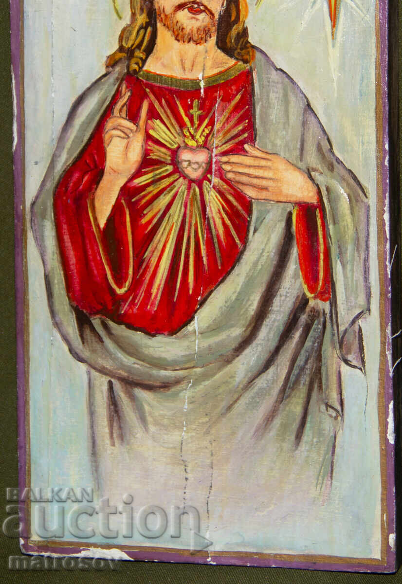 Ιησούς Χριστός, χειροποίητη εικόνα, τέμπερα - 5 Ιησούς Χριστός, χειροποίητη εικόνα, τέμπερα - 5