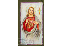 Iisus Hristos, icoană pictată manual, culori tempera