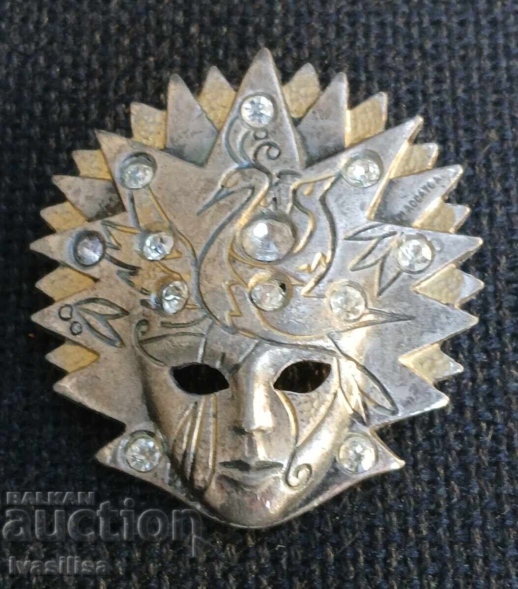 Old Italian brooch, with markings