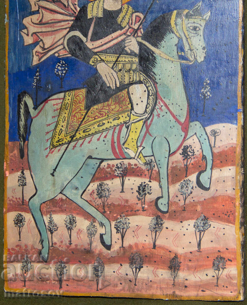 Livrarea Icoană pictată manual, vopsele tempera, Sfântul Mina