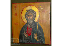 Sfântul Andrei, icoană pictată manual, culori tempera