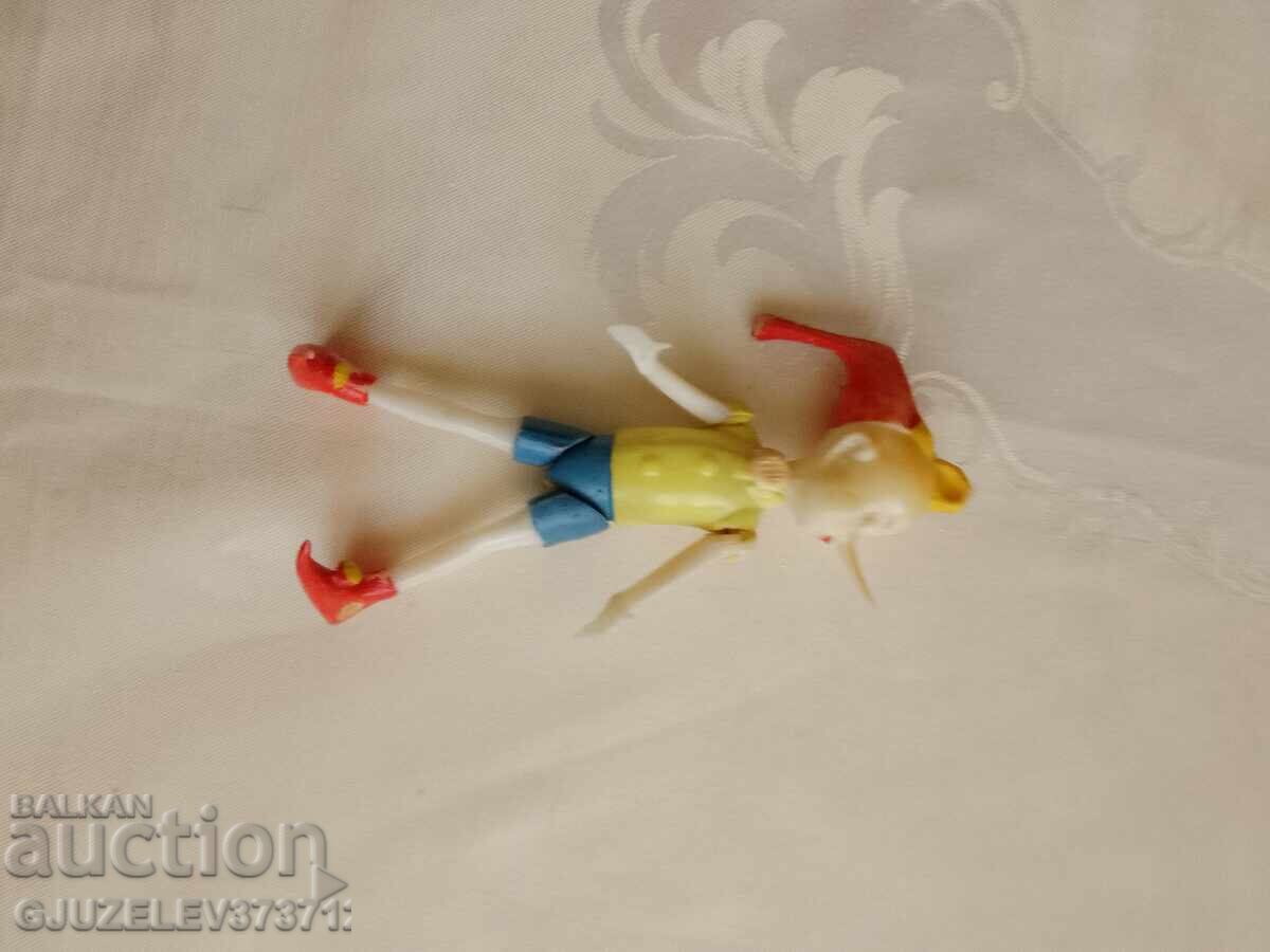 Vintage old Pinocchio toy with moving eyes, hard plastic - 6 Vintage old Pinocchio toy with moving eyes, hard plastic - 6