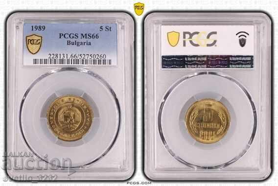 5 Cents 1989 MS 66 PCGS 5 Cents 1989 MS 66 PCGS